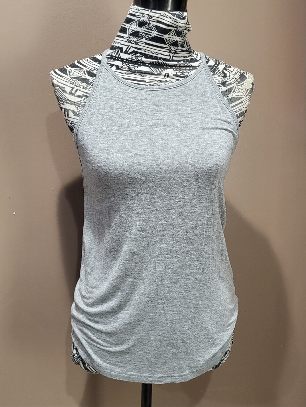Women’s Light Gray Racerback Tank Top